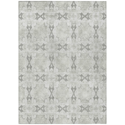 Addison Rugs Panel Ivory Washable Indoor-Outdoor Rug