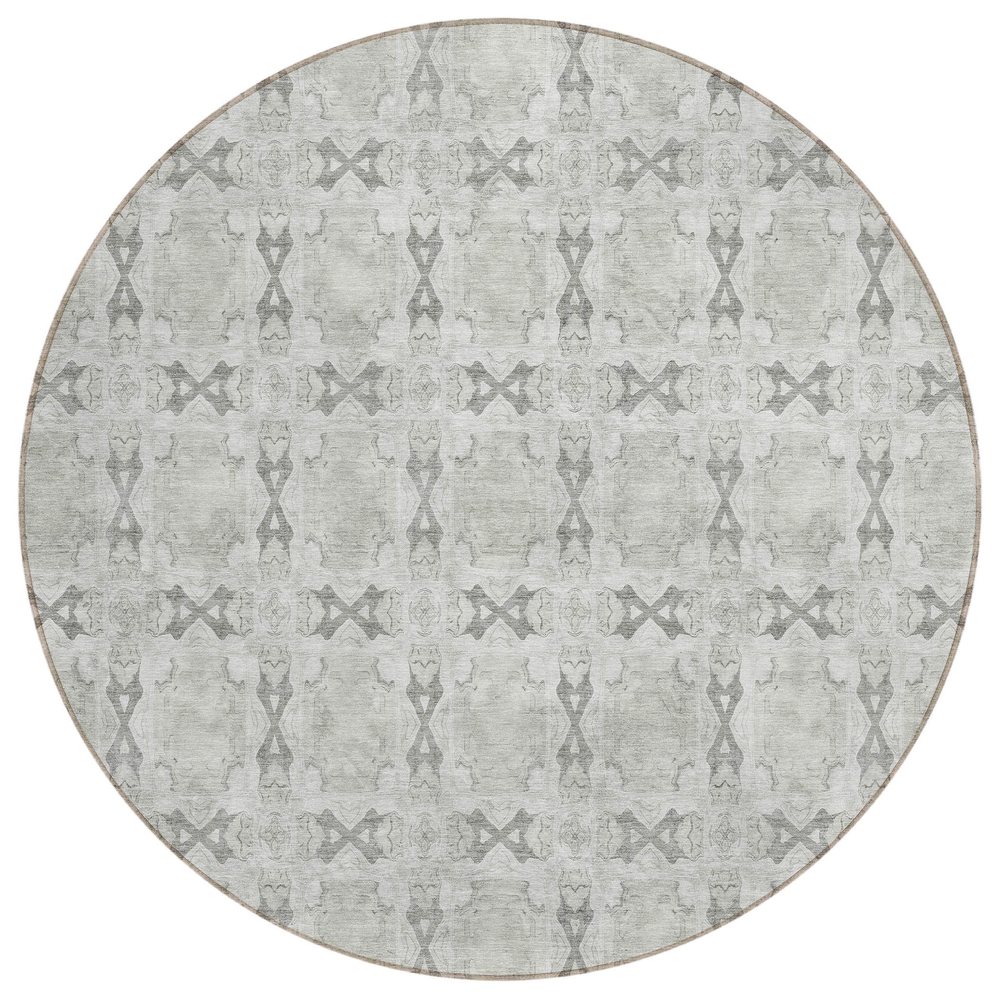 Addison Rugs Panel Ivory Washable Indoor-Outdoor Rug