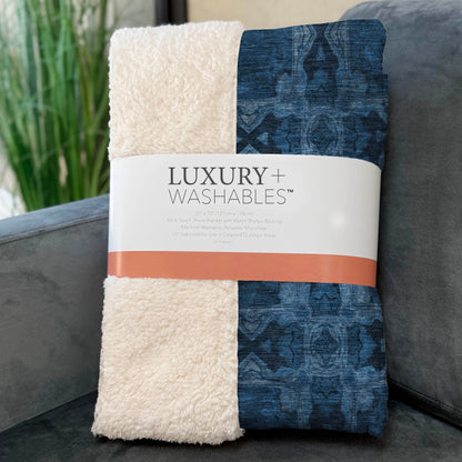 Addison Rugs Panel Navy Washable Indoor-Outdoor Rug