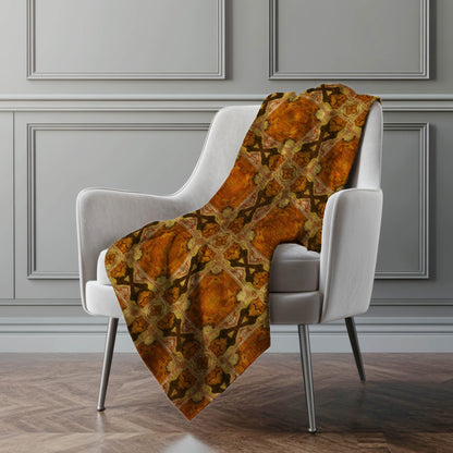 Addison Rugs Panel Orange Washable Indoor-Outdoor Rug