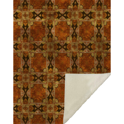 Addison Rugs Panel Orange Washable Indoor-Outdoor Rug