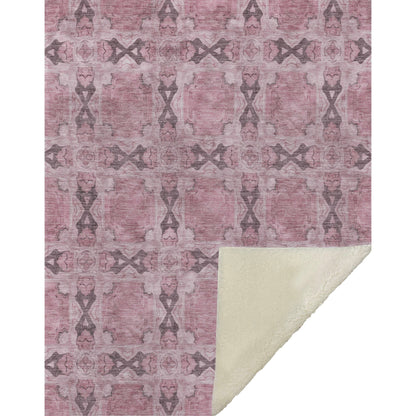 Addison Rugs Panel Pink Washable Indoor-Outdoor Rug
