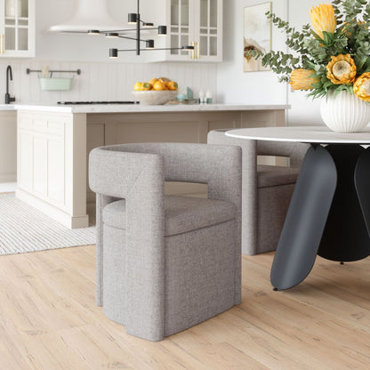 Zuo Modern Papua Grey Performance Fabric Dining Chair