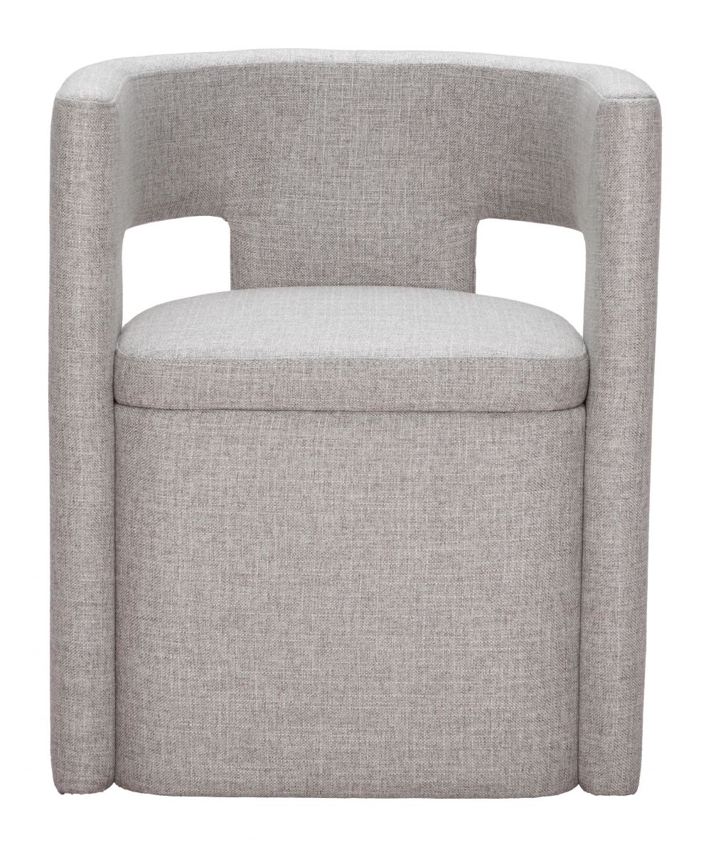 Zuo Modern Papua Grey Performance Fabric Dining Chair