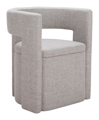 Zuo Modern Papua Grey Performance Fabric Dining Chair