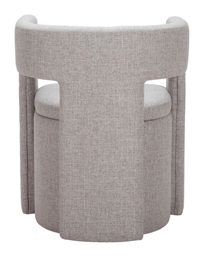 Zuo Modern Papua Grey Performance Fabric Dining Chair