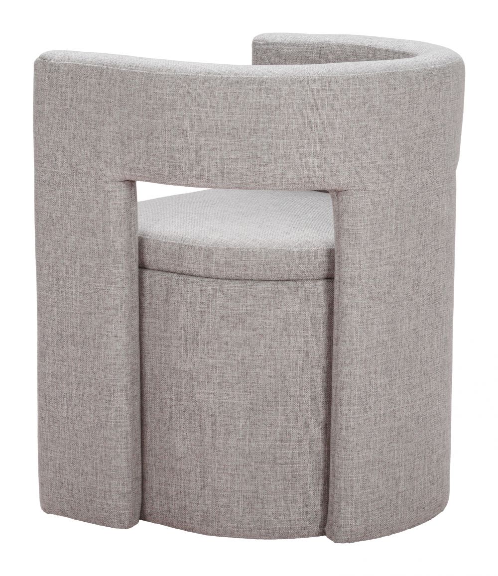 Zuo Modern Papua Grey Performance Fabric Dining Chair