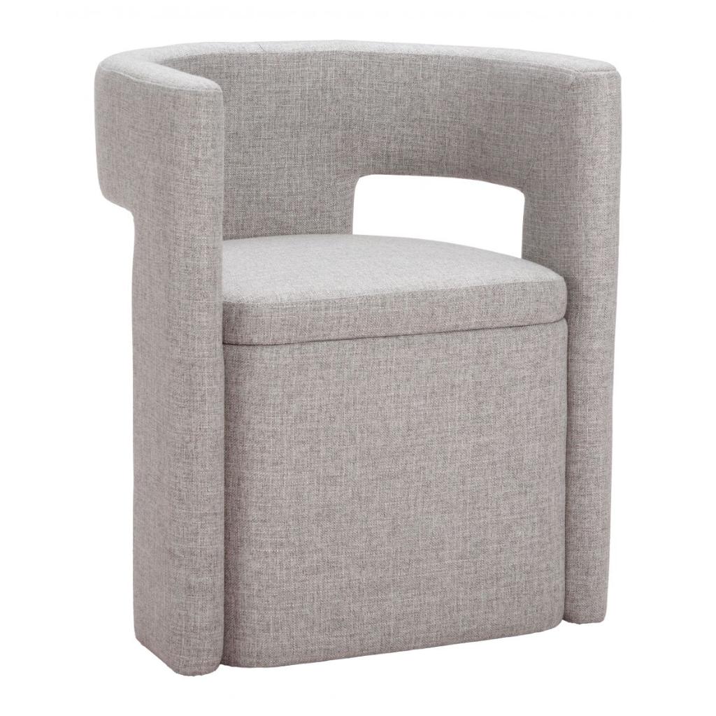 Zuo Modern Papua Grey Performance Fabric Dining Chair