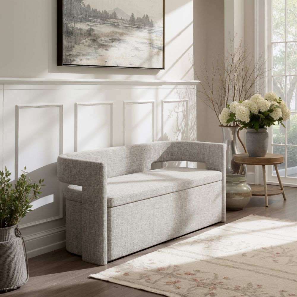 Zuo Modern Papua Performance Fabric Storage Bedroom Bench