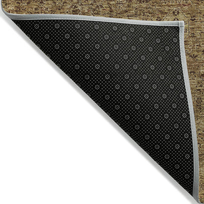 Addison Rugs Parallel Bands Brown Washable Indoor-Outdoor Rug
