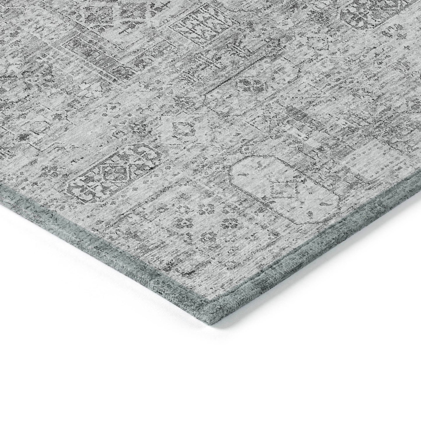 Addison Rugs Parallel Bands Grey Washable Indoor-Outdoor Rug