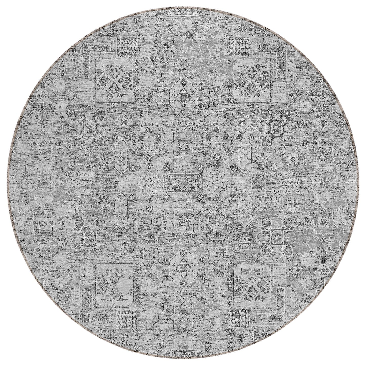Addison Rugs Parallel Bands Grey Washable Indoor-Outdoor Rug