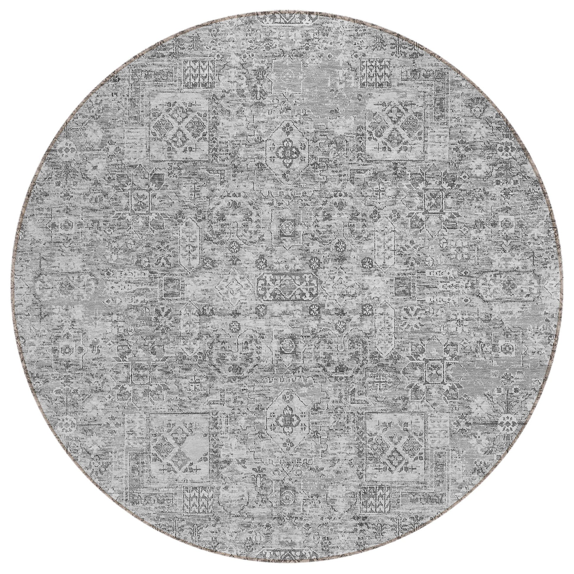 Addison Rugs Parallel Bands Grey Washable Indoor-Outdoor Rug