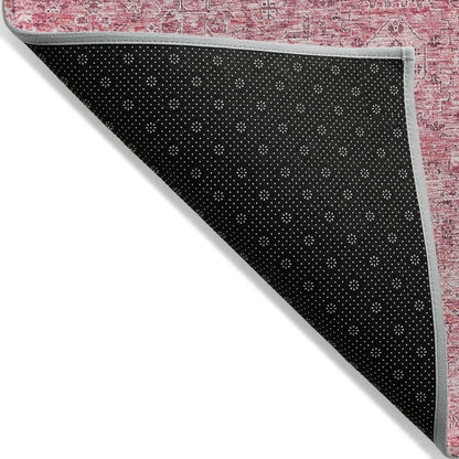 Addison Rugs Parallel Bands Pink Washable Indoor-Outdoor Rug