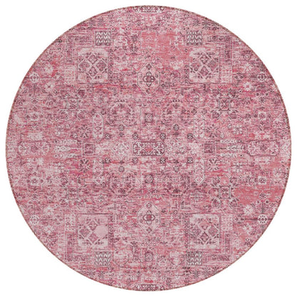 Addison Rugs Parallel Bands Pink Washable Indoor-Outdoor Rug