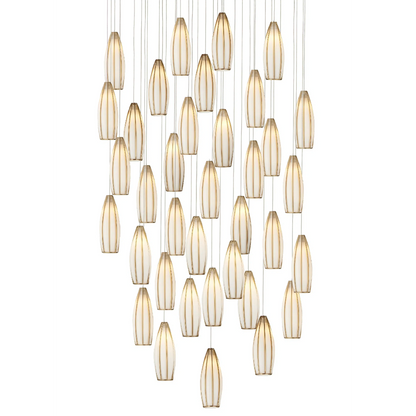 Parish 36-Light Round Multi-Drop Pendant-Pendants-Currey & Co-Sideboards and Things