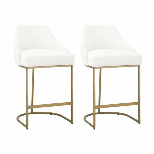 Parissa Counter Stool Set of 2 LiveSmart Peyton-Pearl Counter Stools Sideboards and Things By Essentials For Living