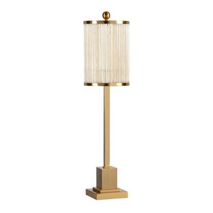 Park Avenue Acrylic Rods Mounted Table Lamp-Table Lamps-Wildwood-LOOMLAN