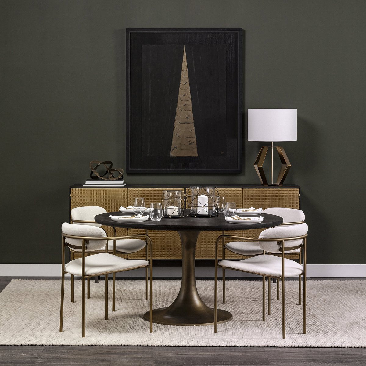 Mercana Parker Leather Dining Chair Set of 2
