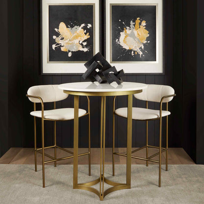 Mercana Parker Leather Seat Counter Stool 2PC