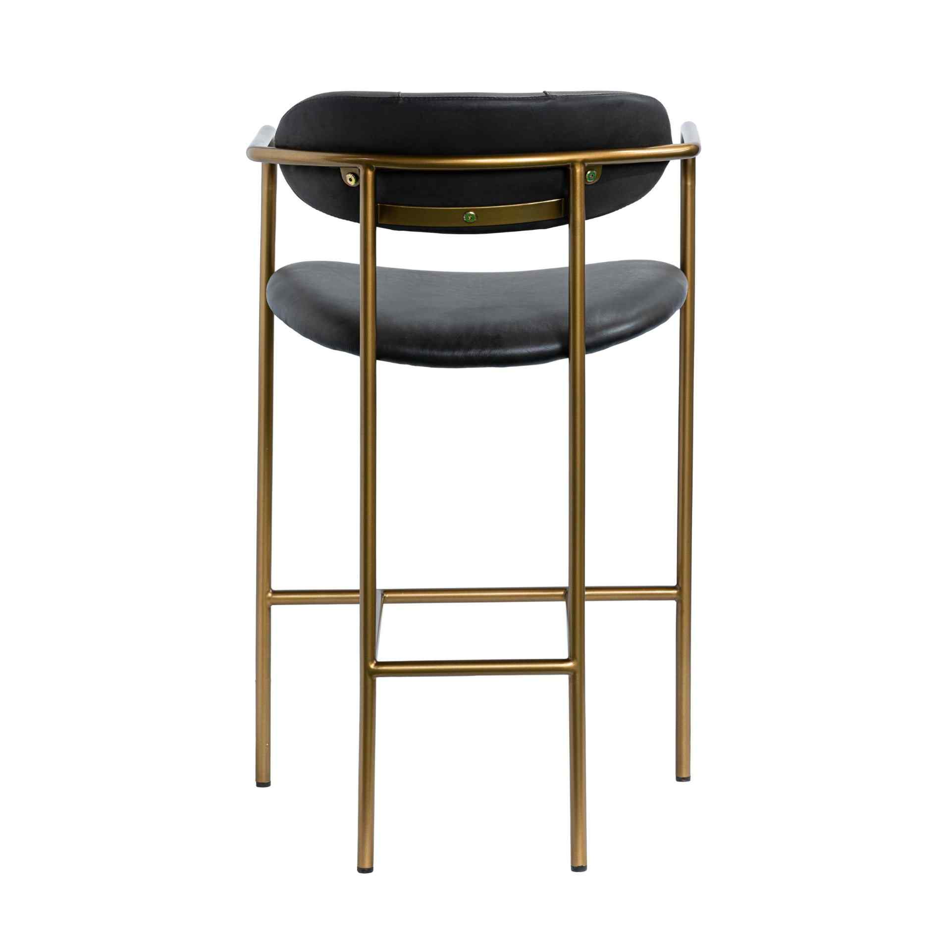 Mercana Parker Leather Seat Counter Stool 2PC