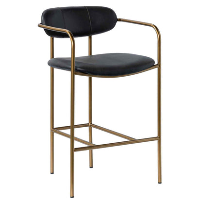 Mercana Parker Leather Seat Counter Stool 2PC