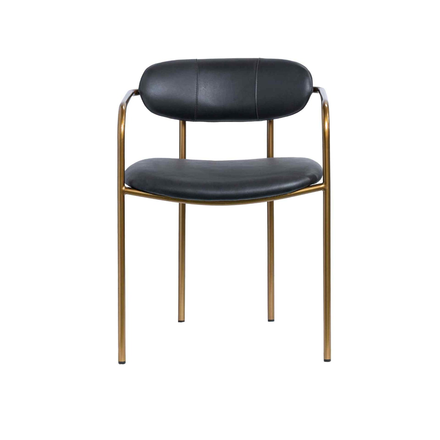 Mercana Parker Antique Leather Seat Dining Chair 2PC