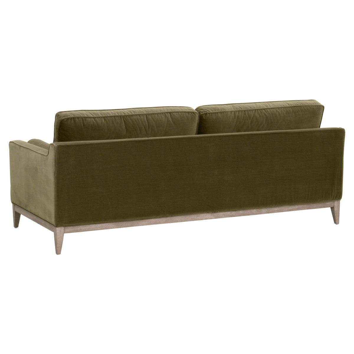 Essentials For Living 86" Parker Post Wood Olive Modern Sofa