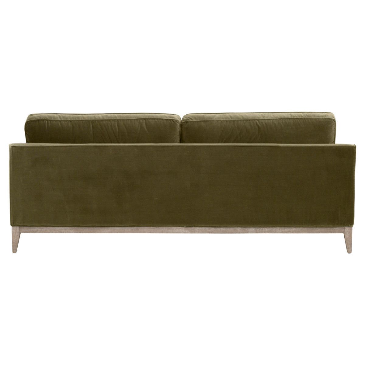Essentials For Living 86" Parker Post Wood Olive Modern Sofa