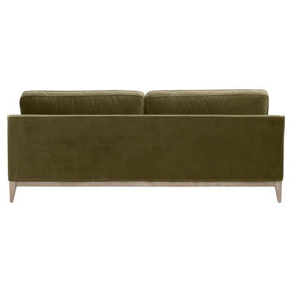 Essentials For Living 86" Parker Post Wood Olive Modern Sofa