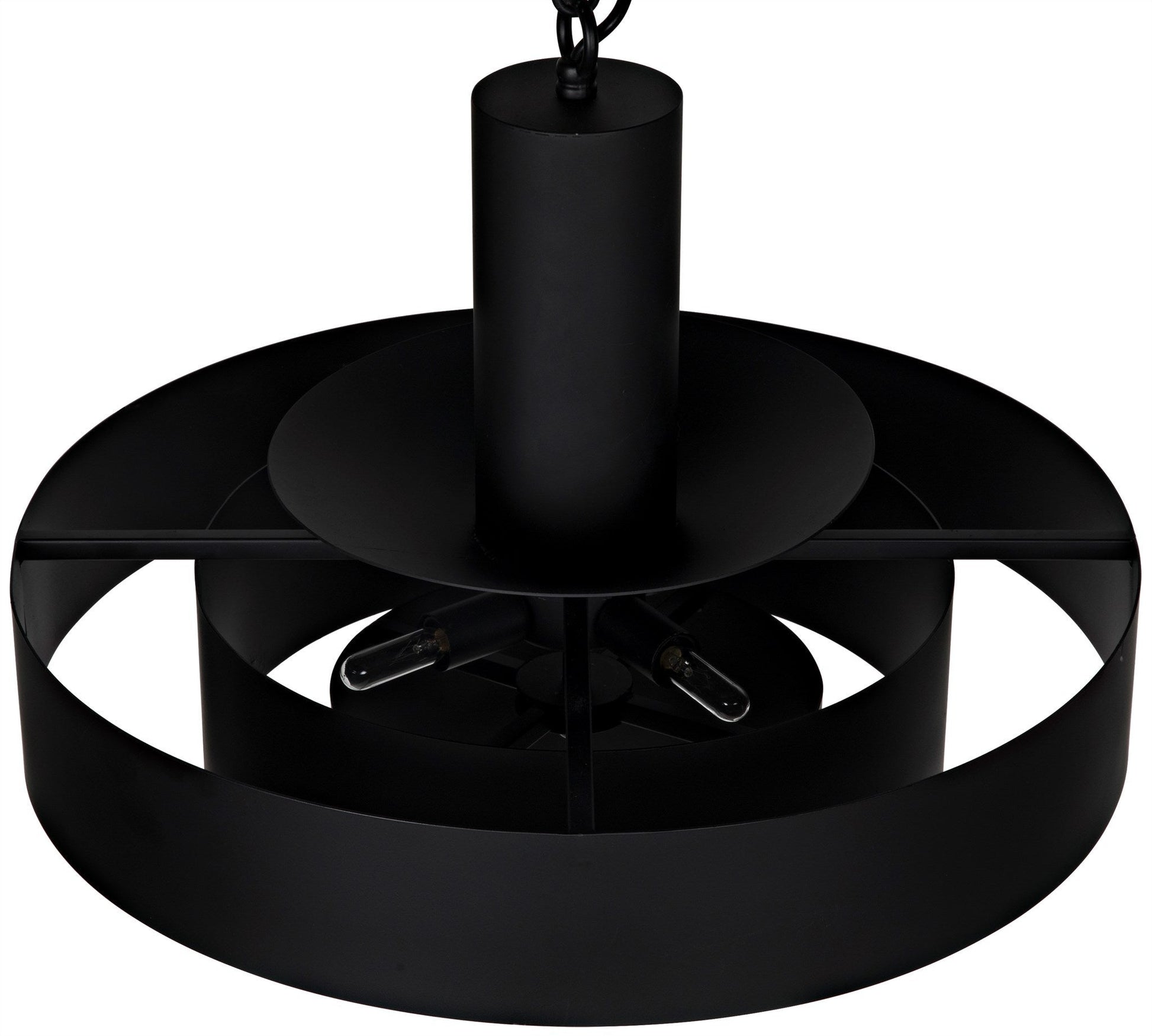 Parlor Black Steel Pendant-Pendants-Noir-Sideboards and Things