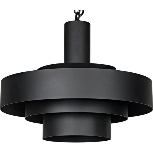 Noir Parlor Black Steel Pendant