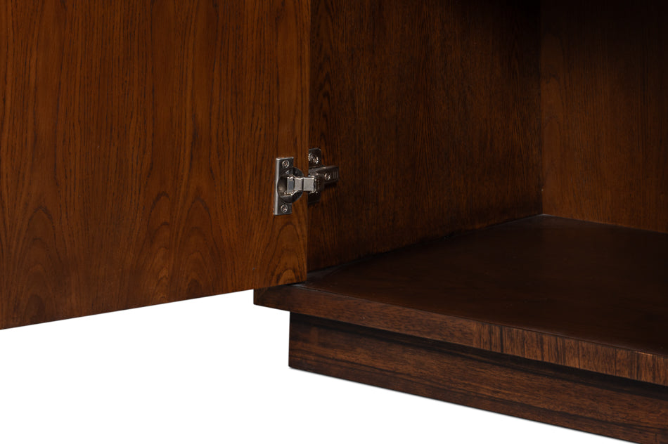 Sarreid Parquet Four Doors Wood Sideboard