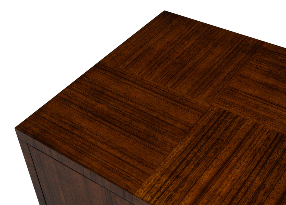 Sarreid Parquet Four Doors Wood Sideboard