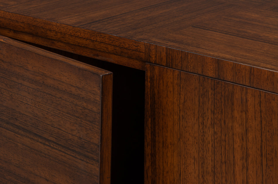 Sarreid Parquet Four Doors Wood Sideboard