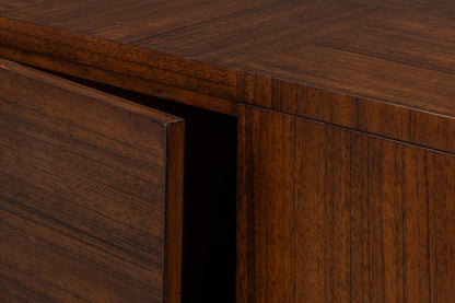 Sarreid Parquet Four Doors Wood Sideboard