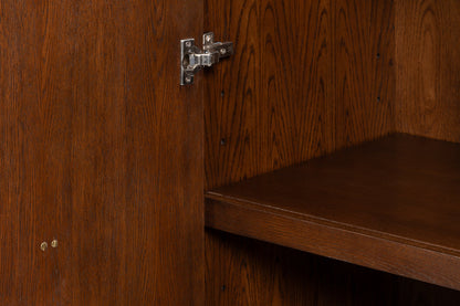Sarreid Parquet Four Doors Wood Sideboard