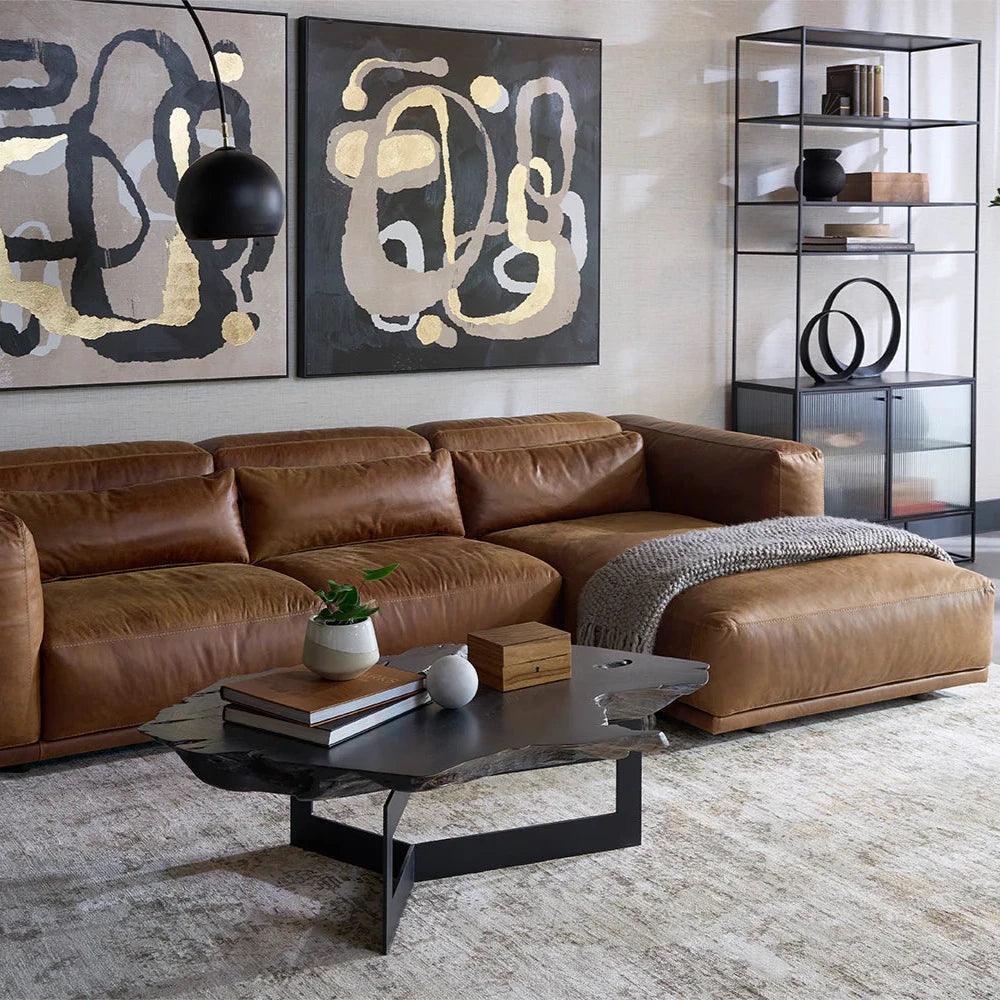 Parsons Fluted Glass Door Etagere-Etageres-SUNPAN-LOOMLAN