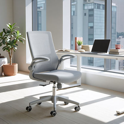Zuo Modern Pater Grey Mesh Fabric Office Chair