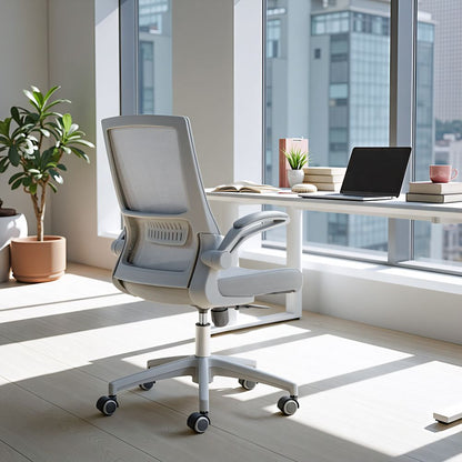 Zuo Modern Pater Grey Mesh Fabric Office Chair