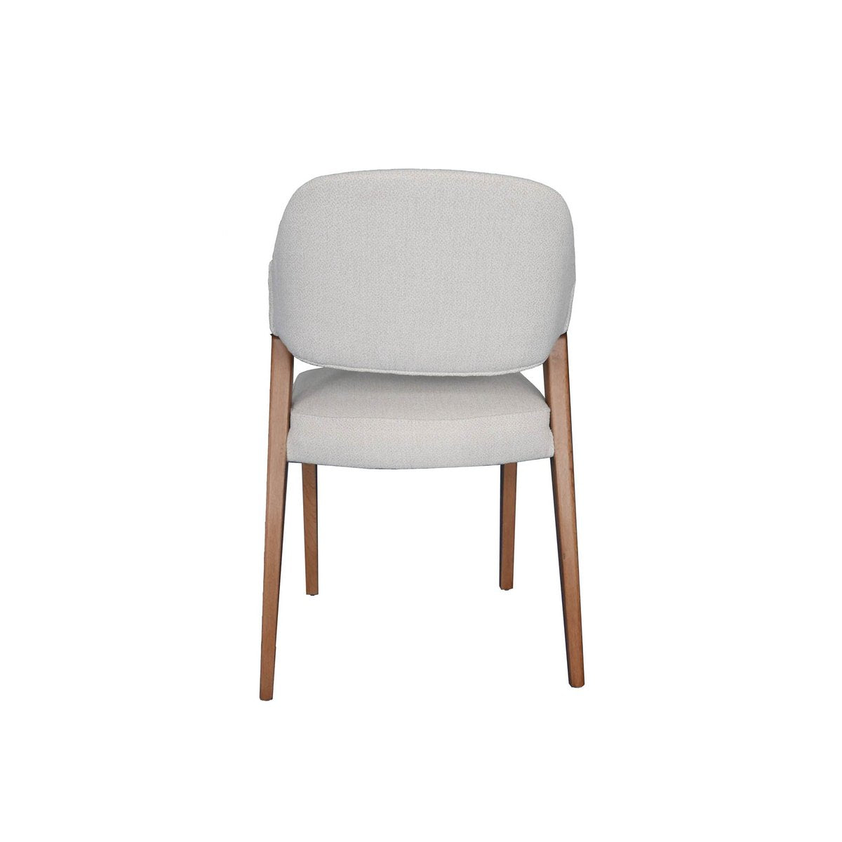 LH Home Paul White Fabric Armless Dining Chair (Set of 2)
