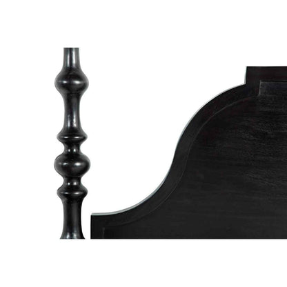 Paul Wooden Black King Bed