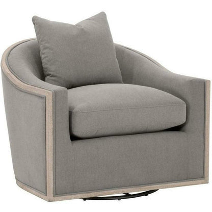 Paxton Swivel Club Chair LiveSmart Peyton-Slate Natural Oak Club Chairs Sideboards and Things By Essentials For Living