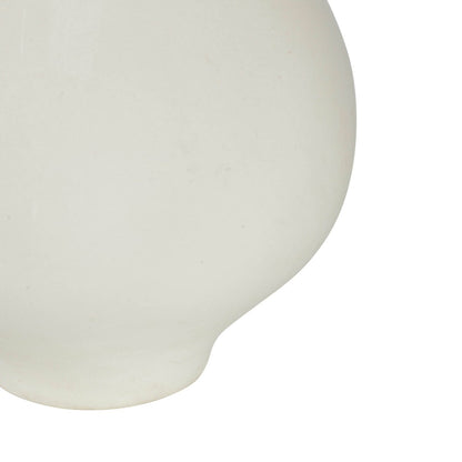 LH Home Pearl White Ceramic Table Lamp