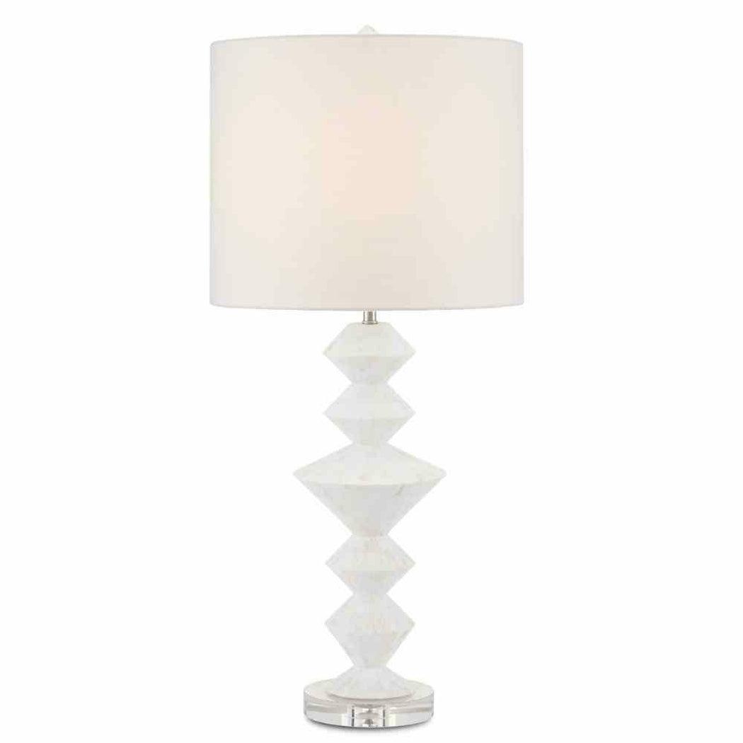 Pearl White Sheba Table Lamp Table Lamps Sideboards and Things By Currey & Co