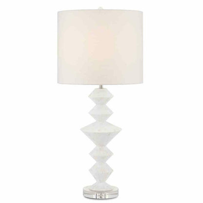 Pearl White Sheba Table Lamp Table Lamps Sideboards and Things By Currey & Co