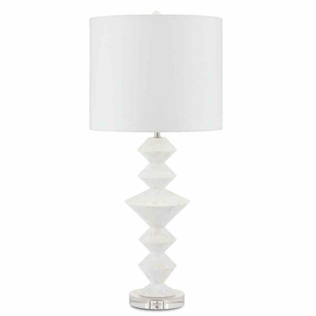 Pearl White Sheba Table Lamp Table Lamps Sideboards and Things By Currey & Co