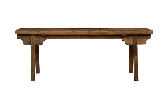 Peasant Wooden Large Rectangular Console Table