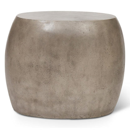 Pebble Fiber Reinforced Concrete Oval End Table