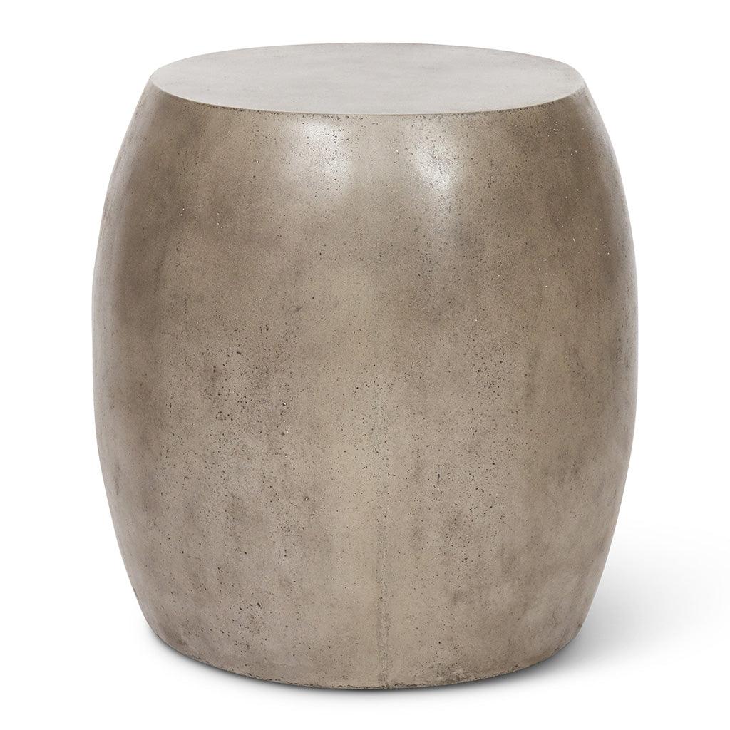 Pebble Fiber Reinforced Concrete Oval End Table